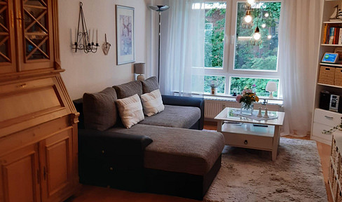 Charming 2-room apartment in a preferred location in Bremen directly on the Lesum river