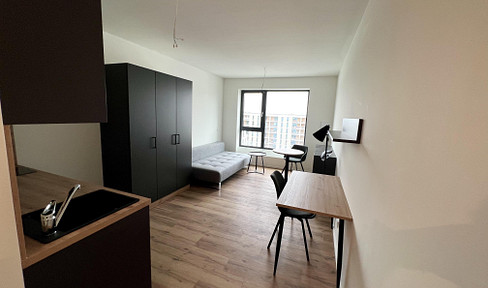 Stylish 1-room apartment fully furnished with concierge service