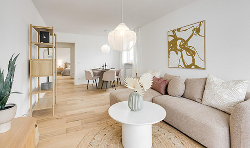 Schwabing - Ready-to-occupy 2-room apartment, freshly renovated and quiet to the inner courtyard - from private!