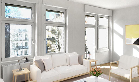Sonnenverwöhnte 82 QM für  den anspruchsvollen Single an Privatstr. im Staden mit großem Balkon