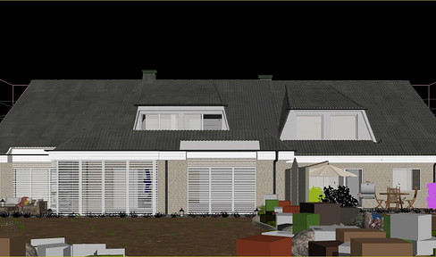 Villa with indoor pool, full basement, double garage and option of 2 ground floor apartments of 80 sqm each - near Teutoburg Forest