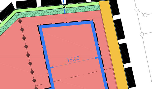 Hereditary building plot in a field on the edge of Heddesheim