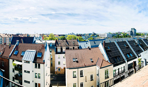 Renovated 3 - room maisonette apartment with magnificent view of the Noris
