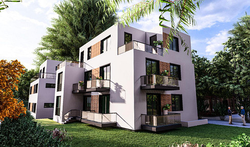 Newly built 4-room apartment (energy efficiency A+) with walk. interior fittings, EBK, roof terrace