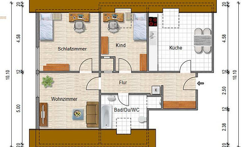 As-new 3-room apartment with fitted kitchen and fantastic view