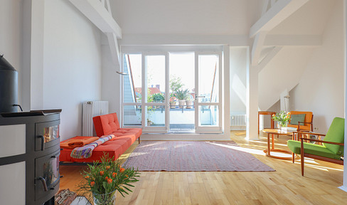 Lichtdurchflutete, ruhige 3 Zimmer DG-Whg mit 2 Terrassen in begehrtem Wilmersdorfer Kiez