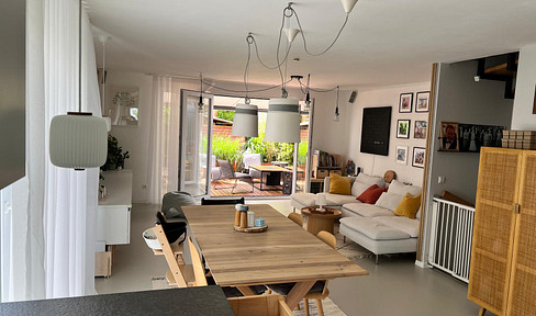 Modern corner terraced house