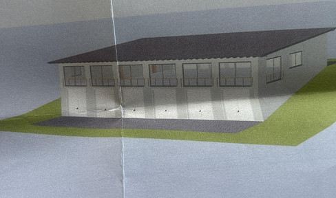 New construction project Exhibition hall Commercial hall visible B588