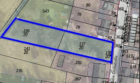 Building plot in the residential area of Cologne-Mengenich