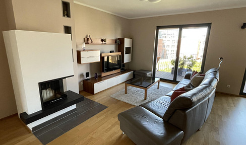 Exclusive loft apartment in top location with large terrace directly on the water, partially furnished, underground parking spaces