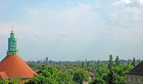 Sunny 1-room apartment with balcony & view in listed residential complex by architect Frei Otto