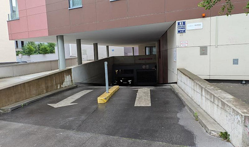 Parking spaces in the Hellerfabrik residential park - 1100 Vienna