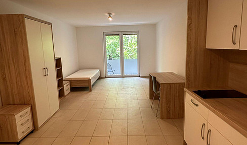 Möblierte 1-Zimmerwohnung mit Balkon