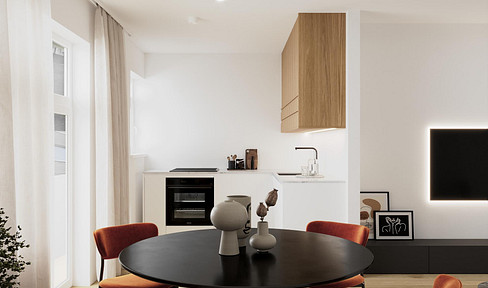 First occupancy/commission-free: Stylish 2-room apartment with EBK in the east of Munich