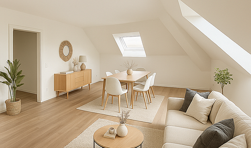 Light-flooded top-floor apartment as an investment or retreat - commission-free