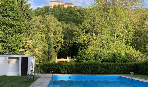 Living in Seebenstein Castle Park near Vienna - in the middle of the park with pool