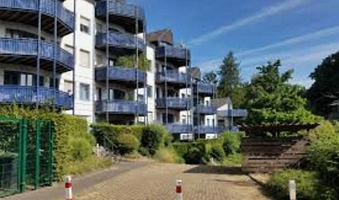 Aachen Mitte, friendly 3-room apartment with large balcony facing Westpark and underground parking garage