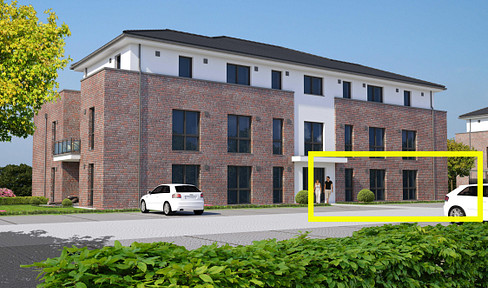 2-room low-energy first floor apartment with KFW 55, garden and parking space