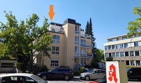 compact 2-room penthouse apartment with great EBK and underground parking in an ideal location