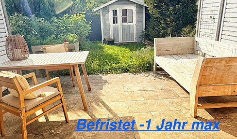 Temporary furnished garden maisonette with smart home & home office | Hamburg North all-inclusive rent