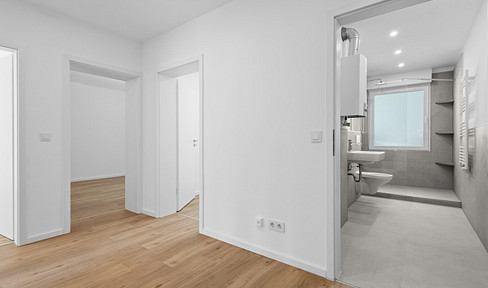First occupancy after complete renovation! Beautiful 3-room apartment in Bochum Ehrenfeld with balcony and garage