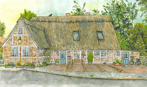 RESERVED! High-end half-timbered house on the beach!