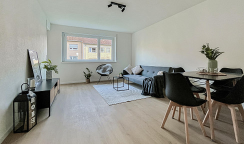 Newly modernized 3-room apartment with balcony - first occupancy & commission-free