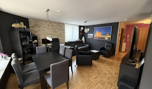 Modern 3-room first floor apartment with terrace, air conditioning and underground parking space