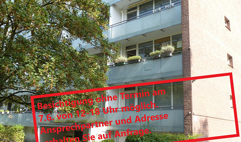 HH-Bramfeld, 2 room apartment with balcony, approx. 51 sqm, 2nd floor, incl. parking space