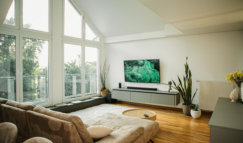 Duplex apartment with a view of the Rhine - stylish living over two floors