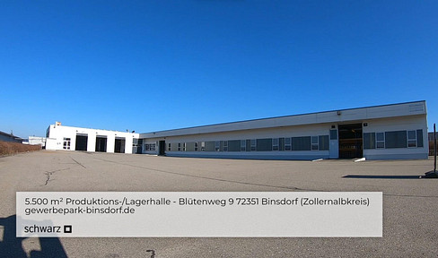 5,500 m² production hall / warehouse