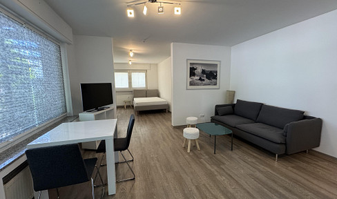 Moderne & vollmöblierte 1-Zimmer-Erdgeschosswohnung mit Balkon in Top-Lage von Bad Soden