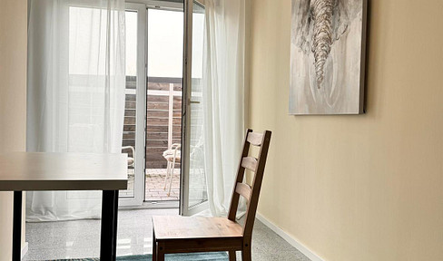 2.5-room ground floor apartment with terrace and kitchenette for rent