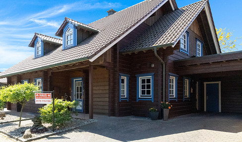 Wohnen mit Charakter – Traumhaftes Holzhaus / Blockhaus in Alstätte
