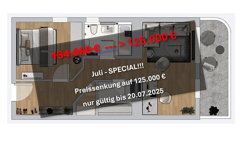 Commission-free investment - beautiful light-flooded - 2 room - ground floor apartment