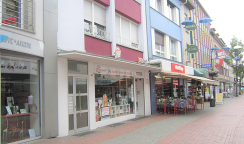 Gepfl. 3-Fam.-Haus mit Gewerbe in top Citylage auf Grundstück mit weiterer **BEBAUUNGSMÖGLICHKEIT**