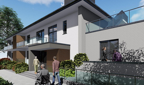 1-room penthouse apartment in assisted living with elevator, care service and roof terrace
