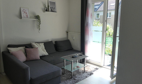 Furnished apartment in university near Duisburg with balcony