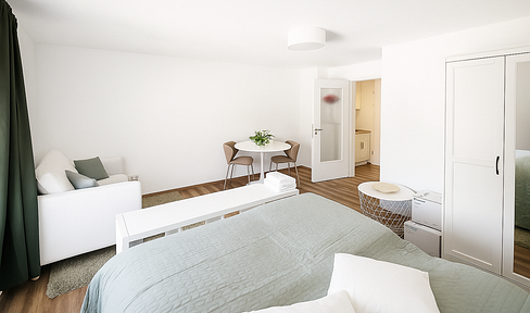 EOS urban living – Möblierte 1-Zimmerwohnung im Nordend