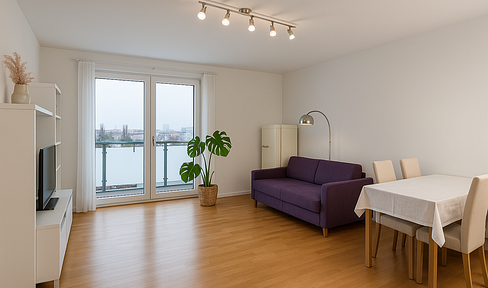 From private owner | In the Europaviertel | Close to the center, quiet and fully furnished 2-room apartment with kitchen and garage