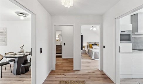 *Erstbezug nach Renovierung* - Lichtdurchflutete 3-Zimmer-Wohnung mit Südbalkon