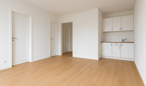 Capital investment or owner-occupation in prime location in Sonthofen - Empty 2-room apartment