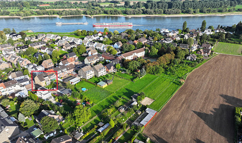 4 Zimmer, 104qm-Wohnung, frisch gestrichen, Hochparterre, Balkon, Garten - Neuss-Uedesheim am Rhein!