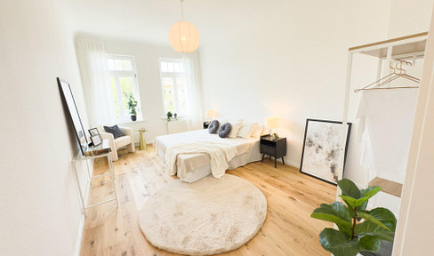Bezugsfrei - traumhafte Altbauwohnung am Park mit Balkon