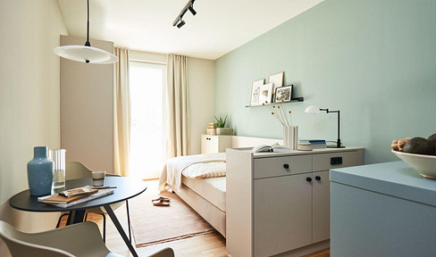Wunderschönes möbliertes 1-Zimmer-A-Apartment im Frankfurter Ostend - ab 6 Monaten Mindestmietdauer