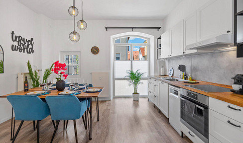 Fantastically renovated apartment in Schwabach city center with garden, EBK and washing machine