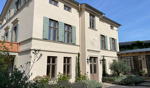 Mediterranean living under olive trees and cypresses