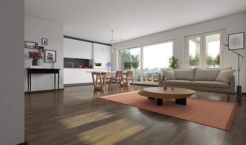 Urban Living mit Dachterrasse – 80 m² Penthouse in einzigartigem Ensemble | 1.3.1