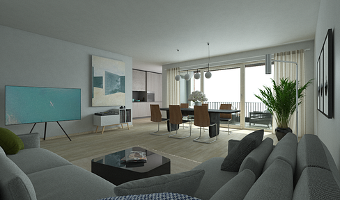 Urban. Clear. Ready. - 2 rooms with balcony in the FACTORY SUITES ensemble | 1.2.1