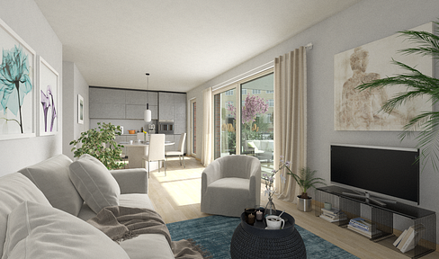Urban retreat with roof terrace - 3-room apartment in the FACTORY SUITES ensemble | 3.3.1